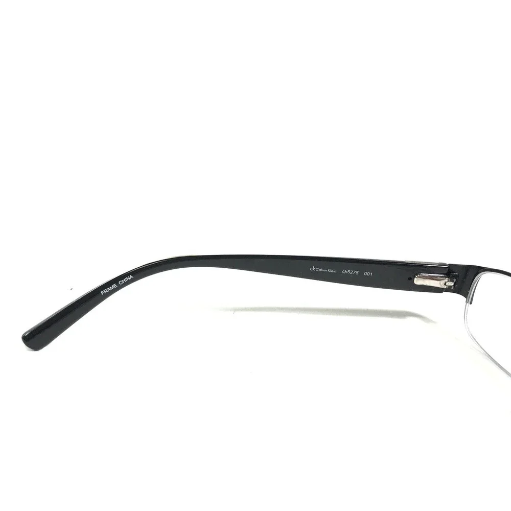 Calvin Klein ck5275 001 Eyeglasses Frames Black Rectangular Half Rim 49-16-135